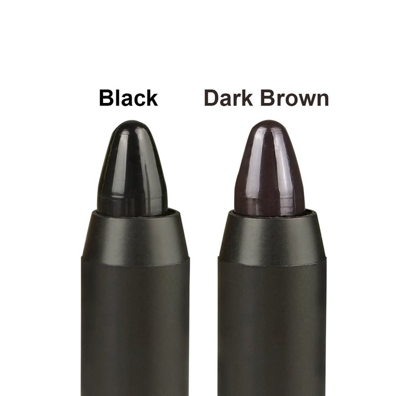 Joyous Professional Hair Chalk Temporary Hair Dye Non-toxic Hair Color Crayon Cover White Hair Color Patch (2packs-black-dark Brown) - Image 2